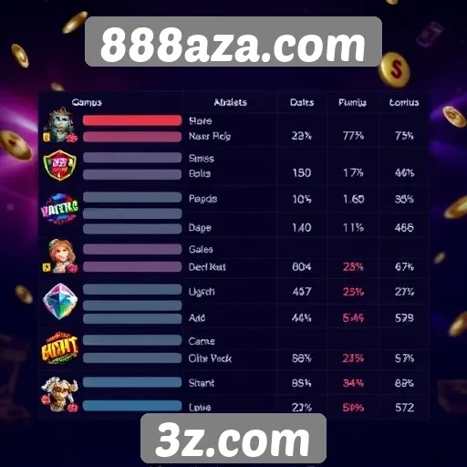 Estatísticas de usuários ativos no 888aza.com